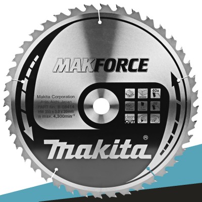 Makita B-08414 Tarcza tnąca MAKFORCE 355x30mm 40Z