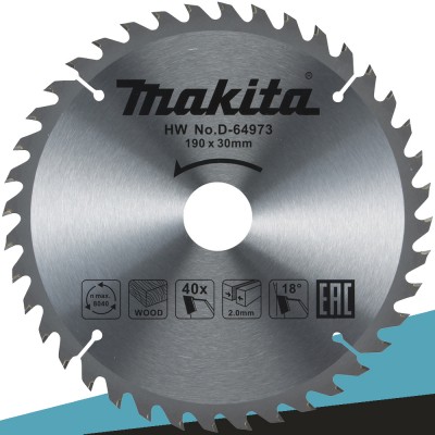 Makita D-64973 Tarcza tnąca STANDARD 190x30mm 40Z