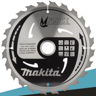 Makita B-08090 Tarcza tnąca MFORCE 235x30mm 24Z