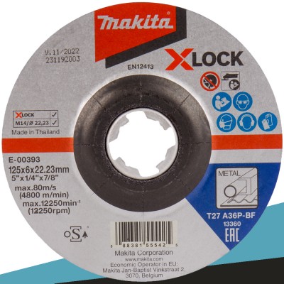 Makita E-00393 Tarcza szlifierska 125x6x22,23mm
