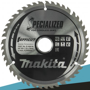 Makita B-68638 Tarcza tnąca SPECIALIZED 190x30mm 45Z
