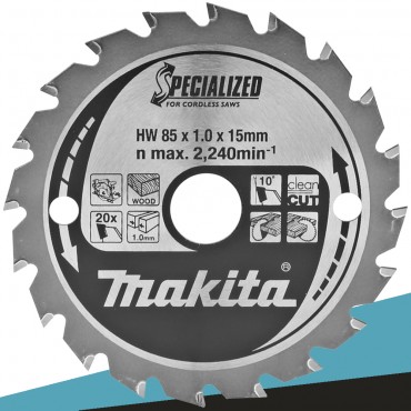 Makita B-09204 Tarcza tnąca SPECIALIZED 85x15mm 20Z