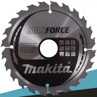 Makita B-08305 Tarcza tnąca MAKFORCE 165x30mm 24Z